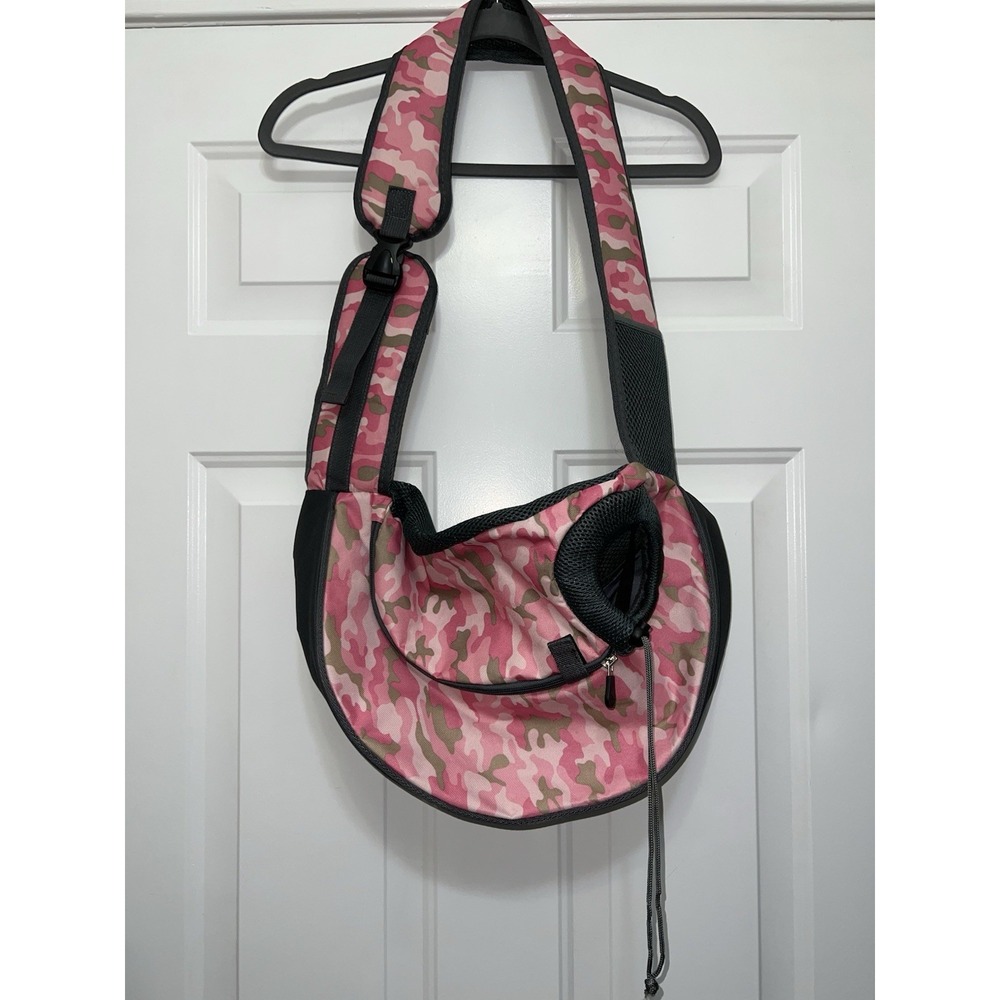 Pet Puppy Dog Carrier Backpack Travel Tote Pink Camo Bag Mesh Sling‎ Carry Pack